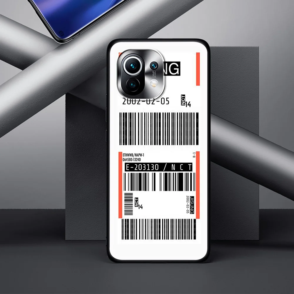 

Label Air Tickets Luxury Soft TPU Cover for Xiaomi Mi 10S Poco X3 NFC 9T 10T 10 Note 10 Pro Lite CC9 CC9E Phone Case Shell
