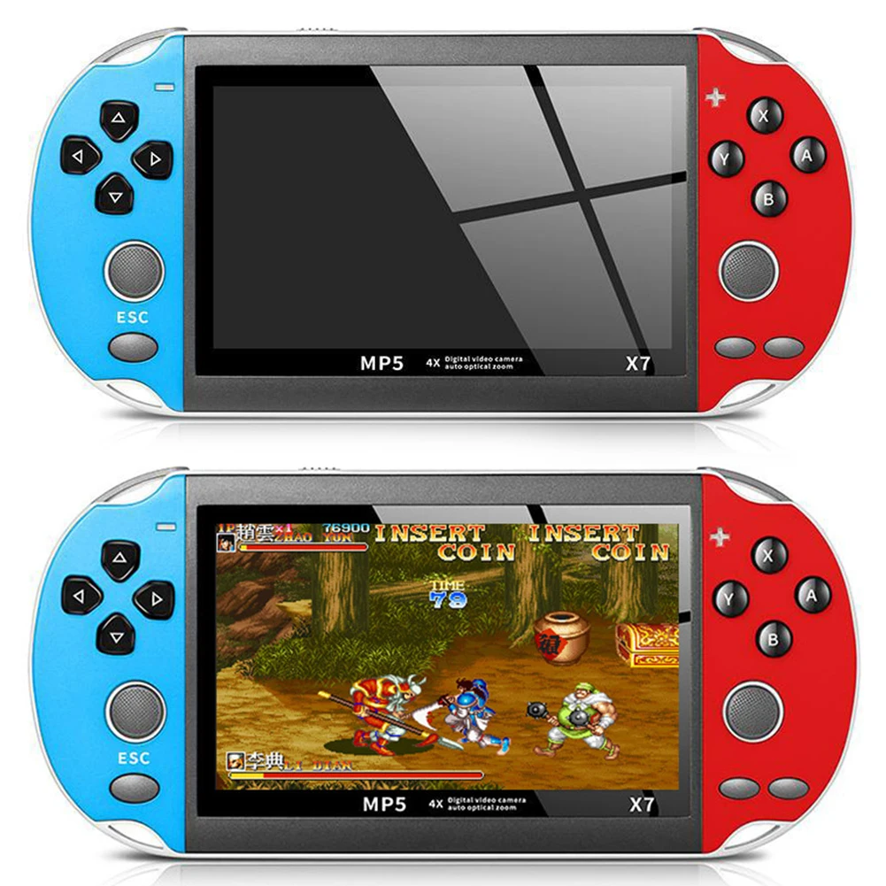 

Portable X7 Handheld Video Games Consoles Mini 4.3 Inch 128 bit Real 8GB Retro Gaming Console For PSP Camera Video