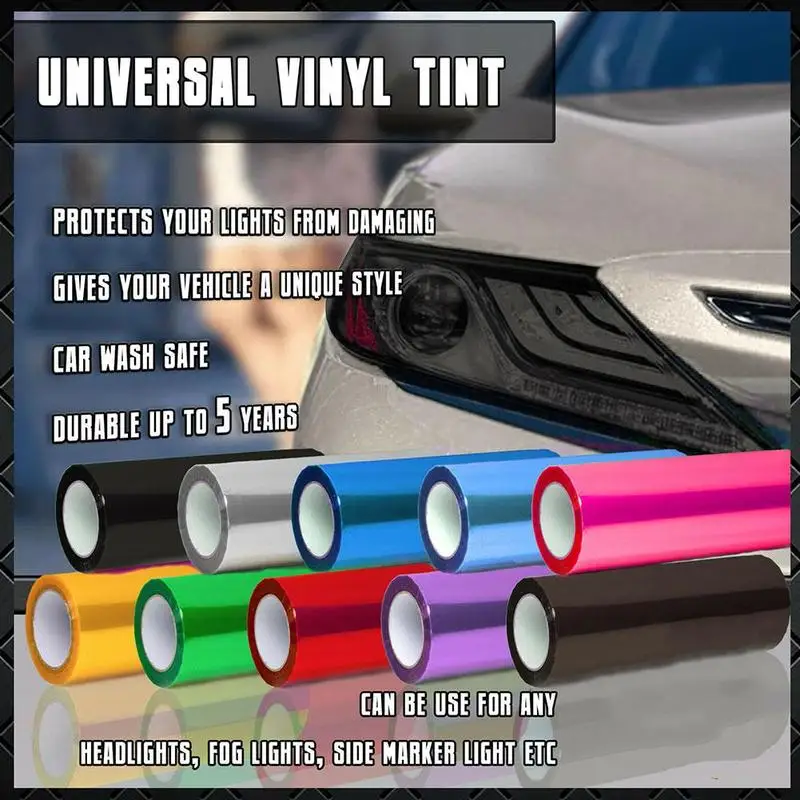Автомобильная виниловая пленка для фар задняя фара туман легкая наклейка