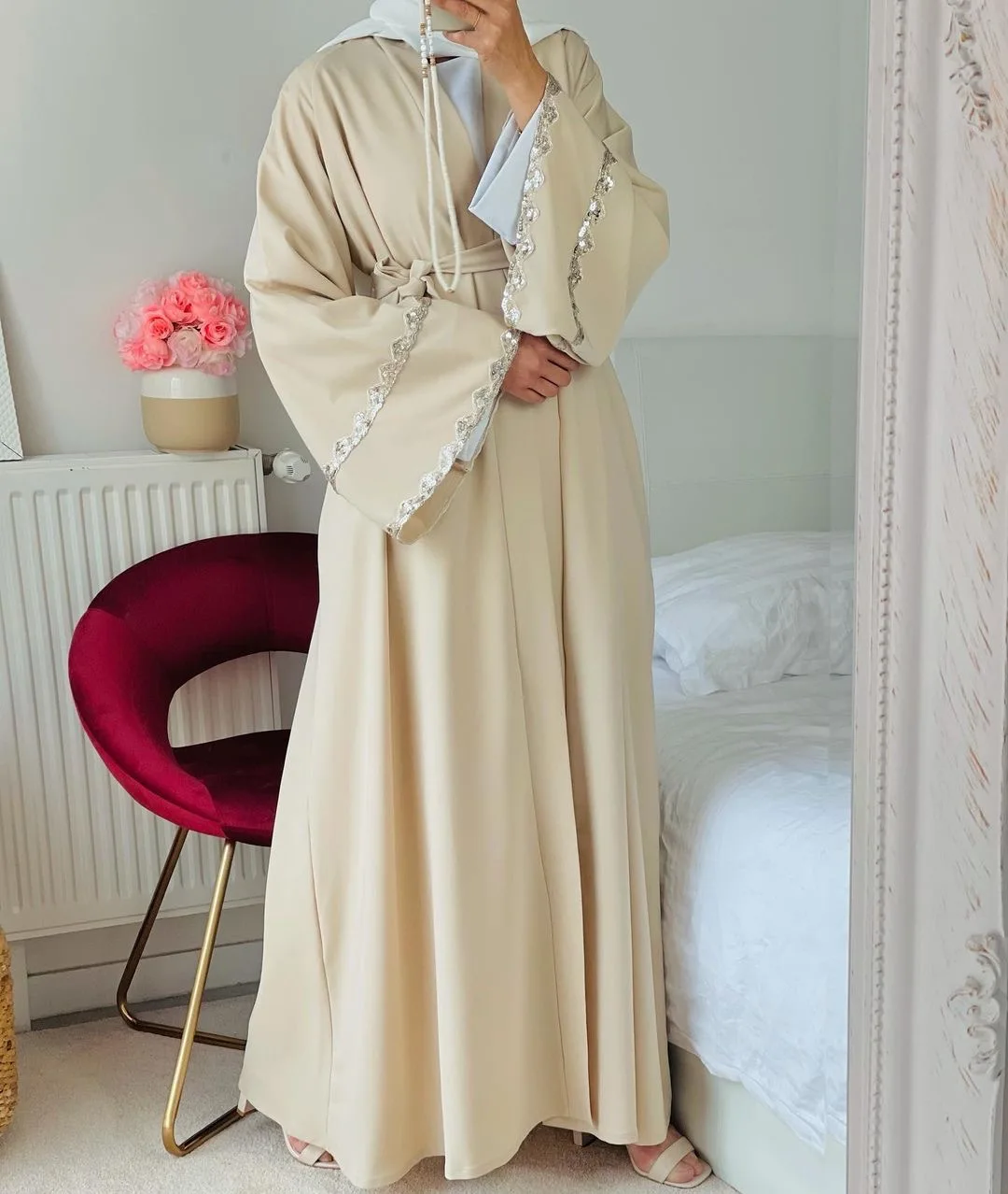 Eid Абая для женщин Дубай Турция мусульманский хиджаб платье Mubarak Open Abaya кимоно