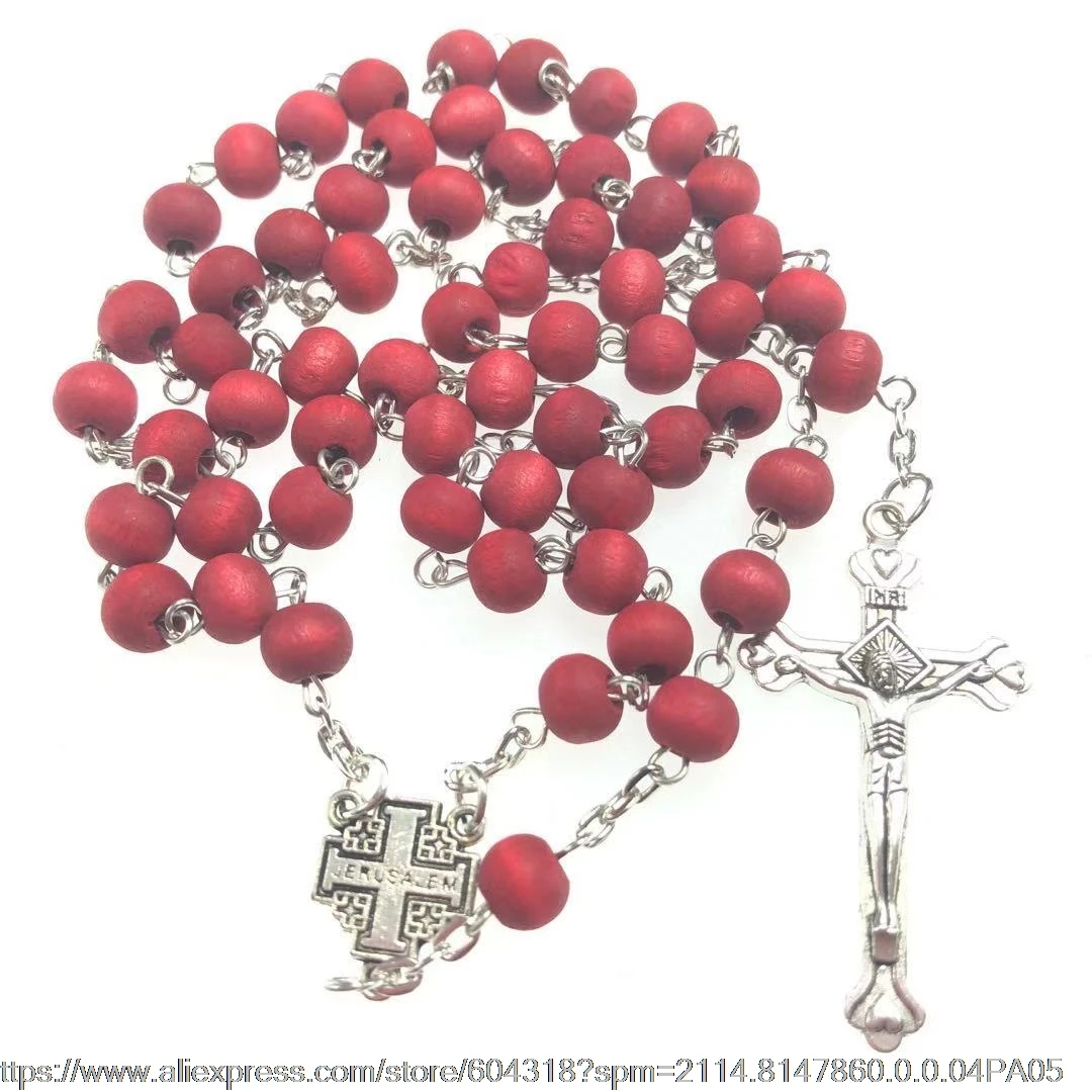 Розария с ароматом Женский Розарий ожерелье Розария|rosary necklace|necklace necklacejerusalem cross |