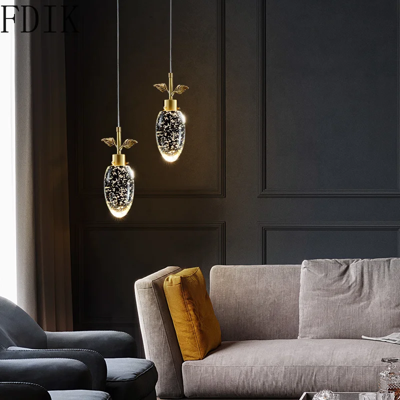 Роскошный хрустальный подвесной светильник современный блеск для гостиной