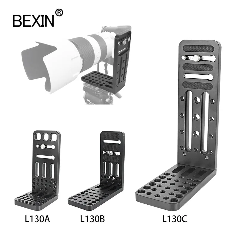 Профессиональная видеокамера BEXIN, l- образный стабилизатор для цифровой зеркальной камеры, универсальная L-образная пластина, крепление отв...