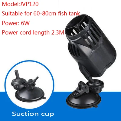 220V Sunsun Wave Maker Wavemaker водяной насос для аквариума аквариумный насос 2,5 W 3W 6W 12W 24W 48W насос потока, насос - Цвет: JVP-120 Suction cup
