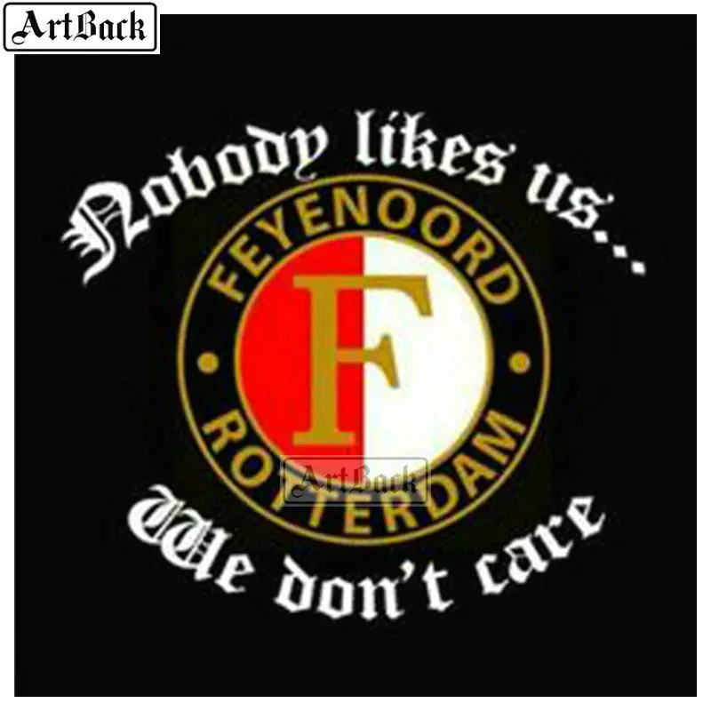 Алмазная картина Feyenoord Роттердам 20x20 см футбольная икона Полная площадь - Цвет: I