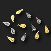 30pcs two color angel teardrop alloy pendants earrings bracelet pendant supplies diy charms jewelry crafts findings 188mm a387