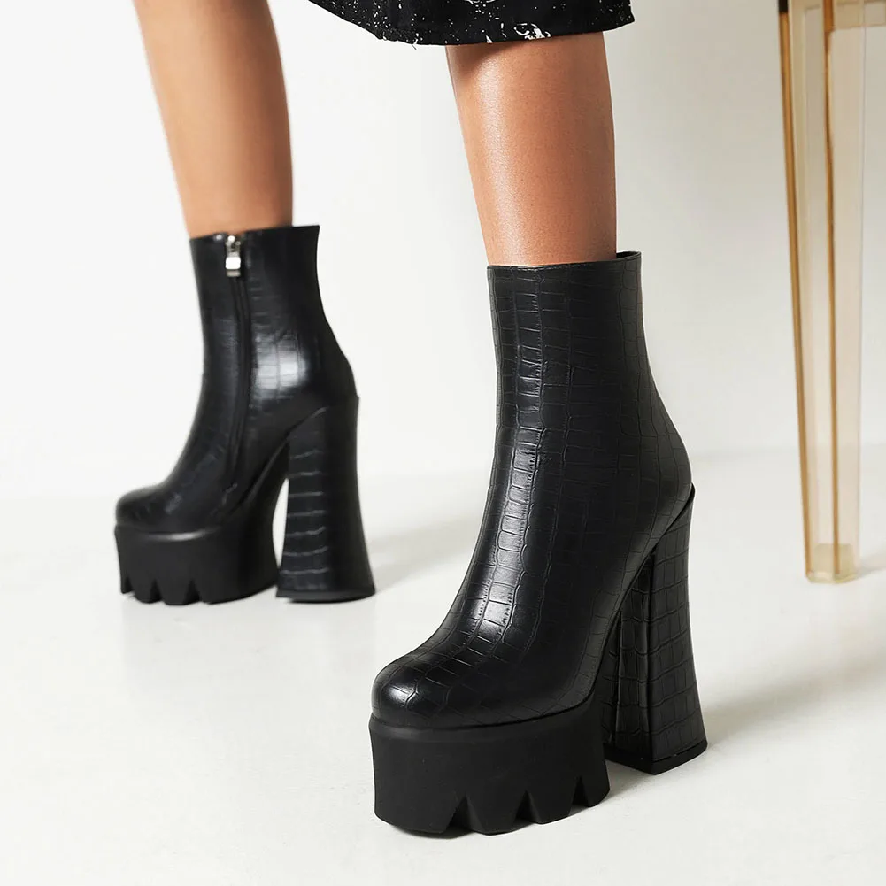 

Женские ботильоны на платформе KarinLuna, ботильоны на очень высоком каблуке, зимние ботинки, 2021