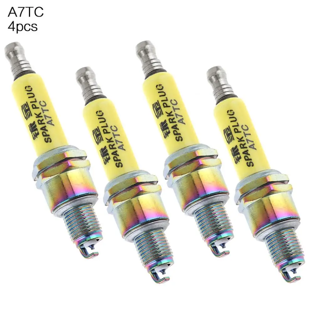 4 шт. насадки для мотоцикла A7TC Iridium свечи зажигания ATRTC CR6HSA CR7HSA CR7HGP педалей GY6125