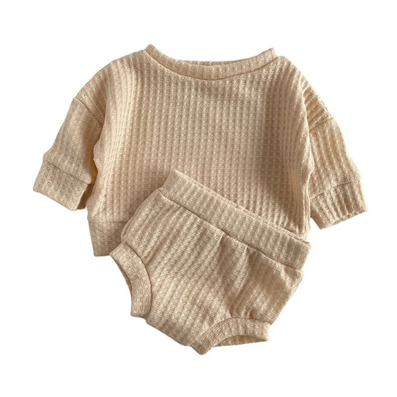 

Lawadka 0-24M Spring Autumn Newborn Baby Clothes For Girls Boys Sets Cotton Infant Clothing T-Shirt and Short 2Pcs Toddler Set