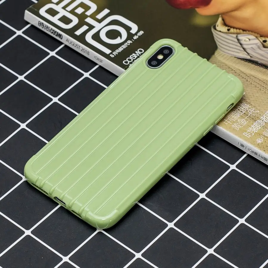 Нескользящий чехол для телефона iPhone 11 Pro MAX кожаный мягкий силиконовый из ТПУ 6 6s 7 8