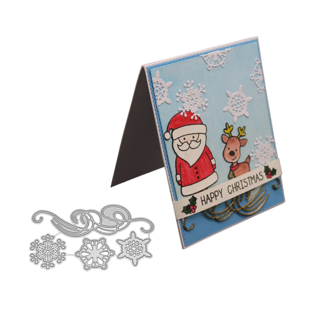 Цветок Снежинка металлическая штамповка Dies Cut DIY декоративное тиснение сбор