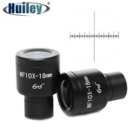 one piece wf10x18 mm biological microscope eyepiece with reticle scale high eye points ocular mounting size 23 2 mm caliber