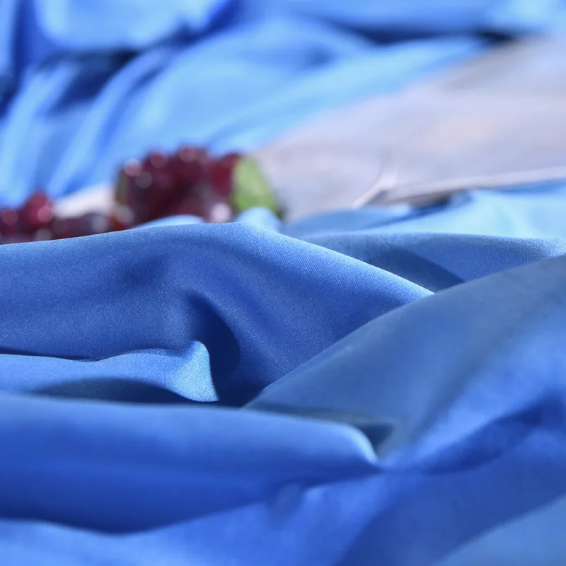 

3pcs Luxury Silk Bedding Set with Bed sheet and 2 pillowcases juego de cama for home Twin size bedding 10 Colors Summer skid