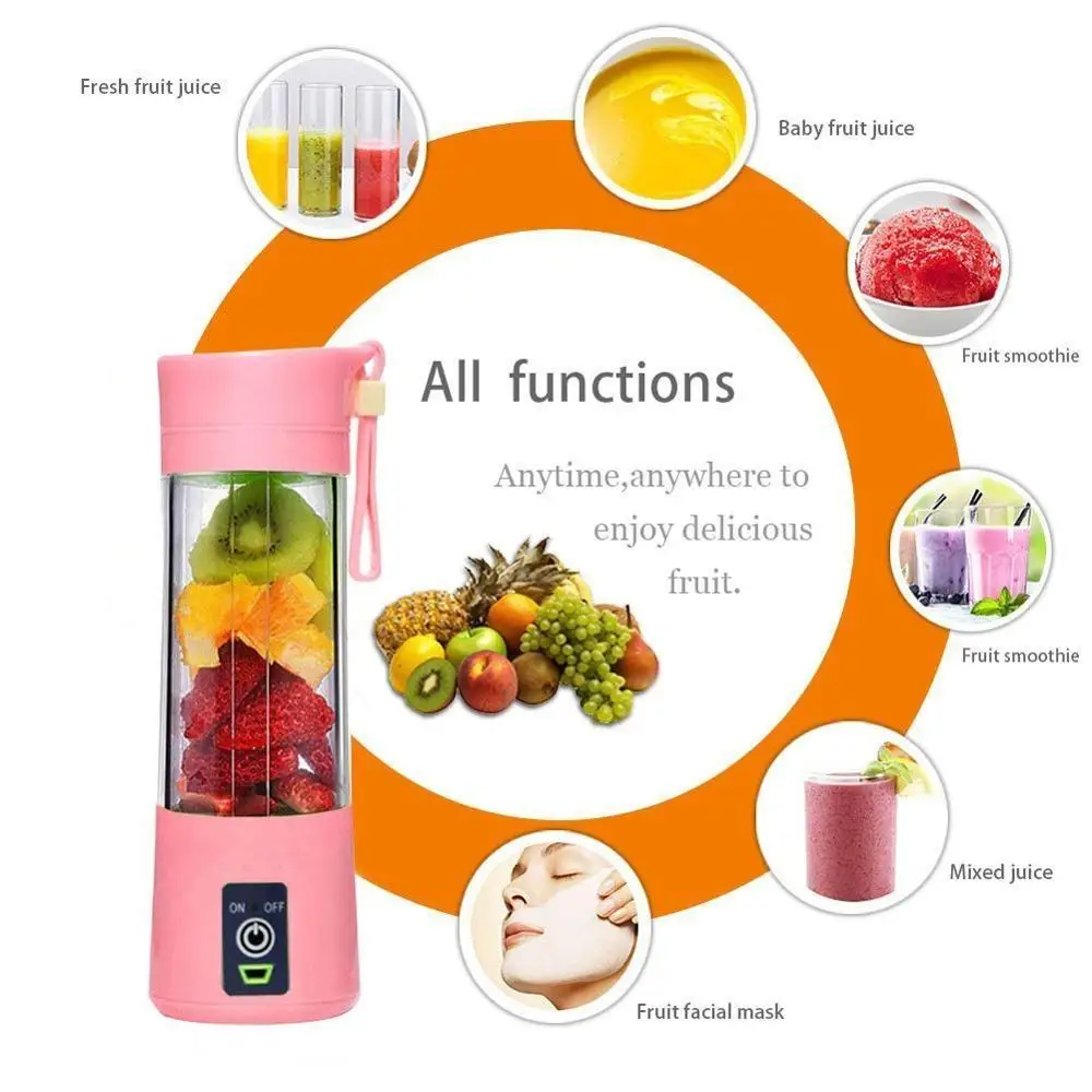 

portable blender usb mixer electric juicer machine smoothie blender mini food processor personal blender juice blenders