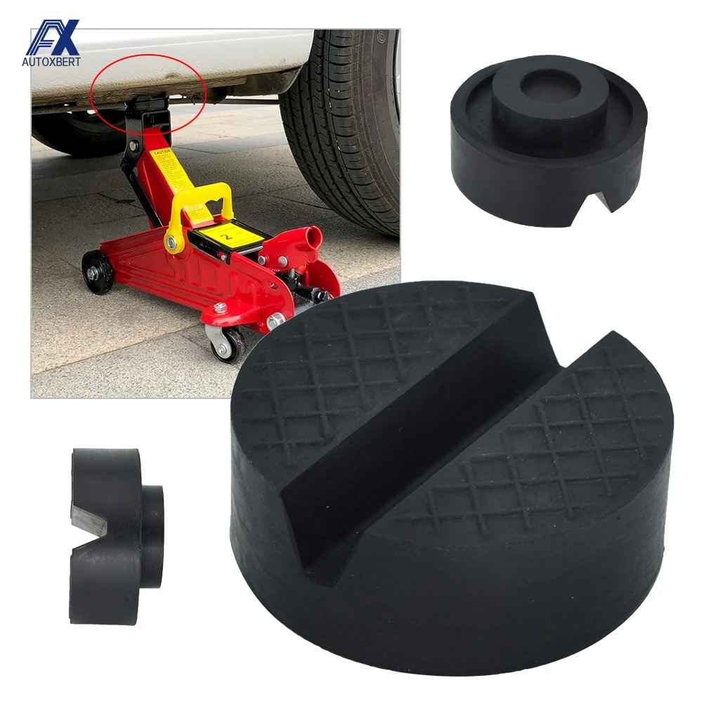 

Universal Rubber Jack Pad Support Pinch Weld Slotted Floor Frame Rail Adapter Car Removal Repair Tool For VW Ford KIA Renault