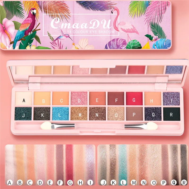 Новинка 18 цветов обнаженные блестящие тени для век матовая Мерцающая палитра