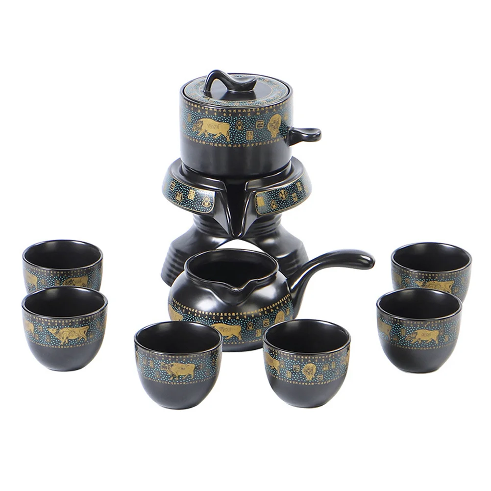 

1 Set Ceramic Teapot Teacups Chinese Style Tea Pot Home Heat Resistant Teapot