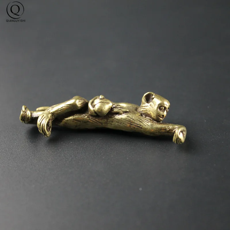 Латунь Брелок из чистой меди ручной работы подвеска автомобиля брелоки с длинной