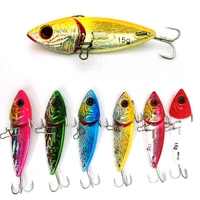 6pcs metal vib vibration bait spinner spoon fishing lures 10g15g jigs trout winter fishing hard bait tackle pesca wobblers lure