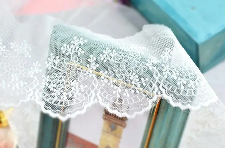 Кружевная тесьма с вышивкой из молочного шелка ширина 9 4 см 3 метра оптовая цена