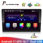 Автомагнитола AMPrime, 10,1 дюйма, HD, Android 11,0, GPS