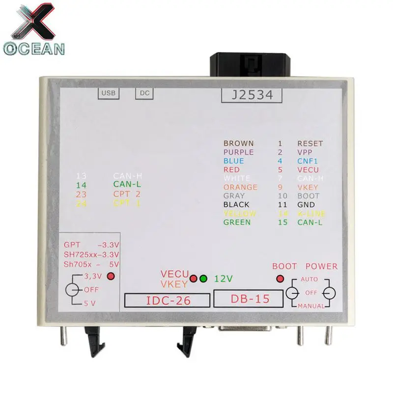 Новый блок питания хорошего качества работает для JTAG Hitachi FLASH V1.95 автомобильный
