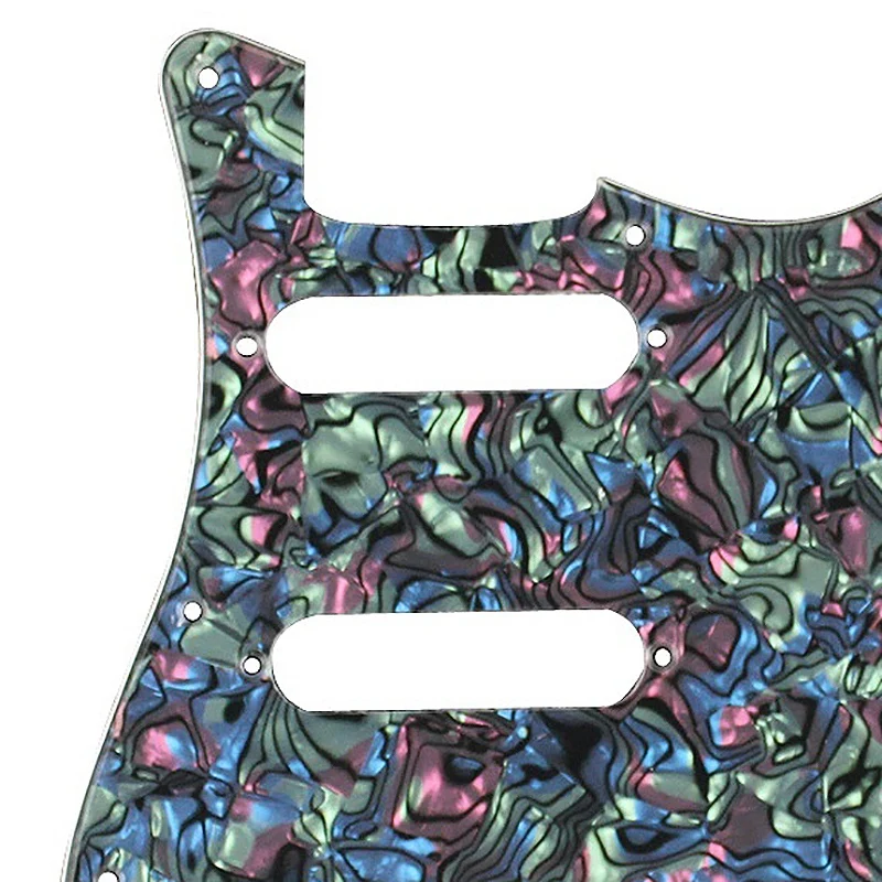 Электрогитара Pickguard 3 слоя 11 отверстий SSS одна катушка совместимый скребок