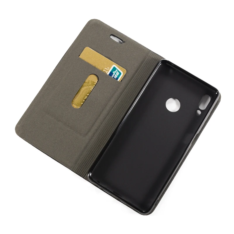 Wood grain PU Leather Phone Case For Lenovo K5 Pro Flip Business Wallet Soft Silicone Back Cover | Мобильные телефоны и