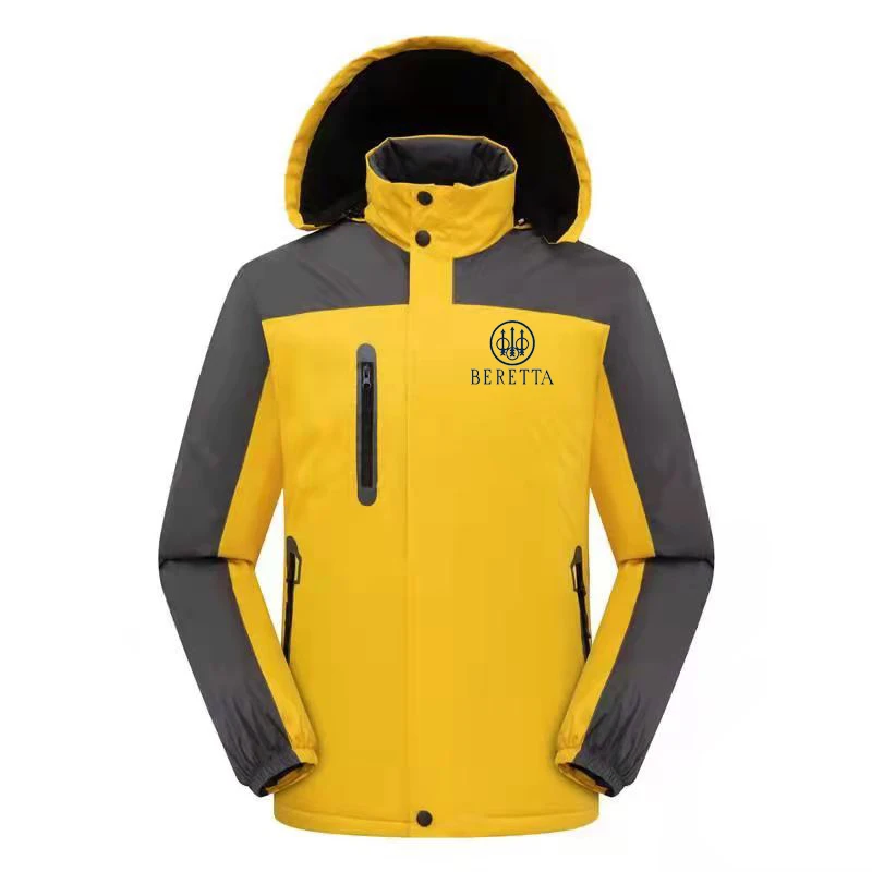 

Новая дышащая мужская осенне-зимняя водонепроницаемая ветровка Спортивная уличная одежда для пеших прогулок и альпинизма с бархатом