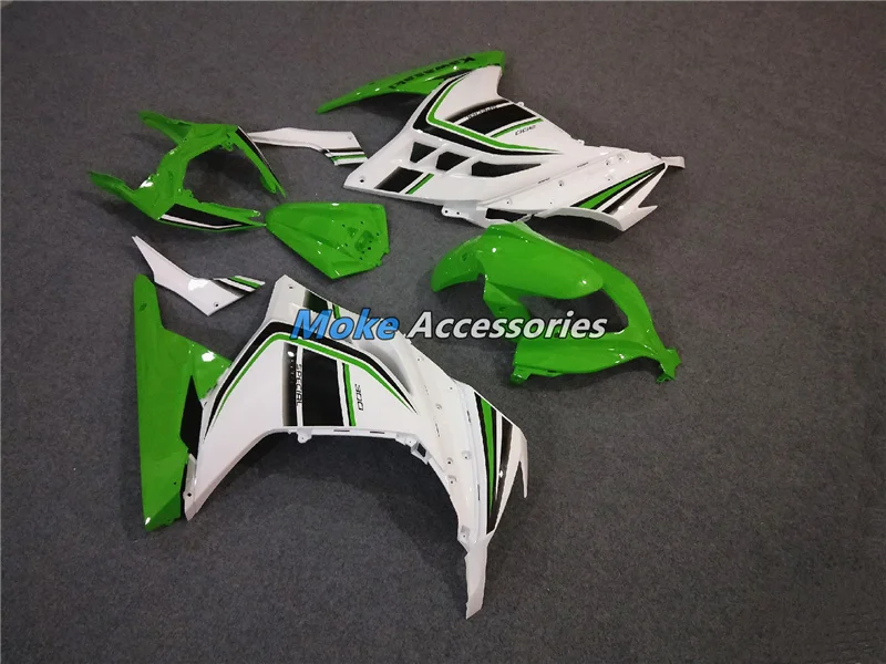 

Motorcycle Fairings Kit Fit For Ninja300 Ex300 2013 2014 2015 2016 2017 2018 Bodywork Set ABS Injection NEW Green White
