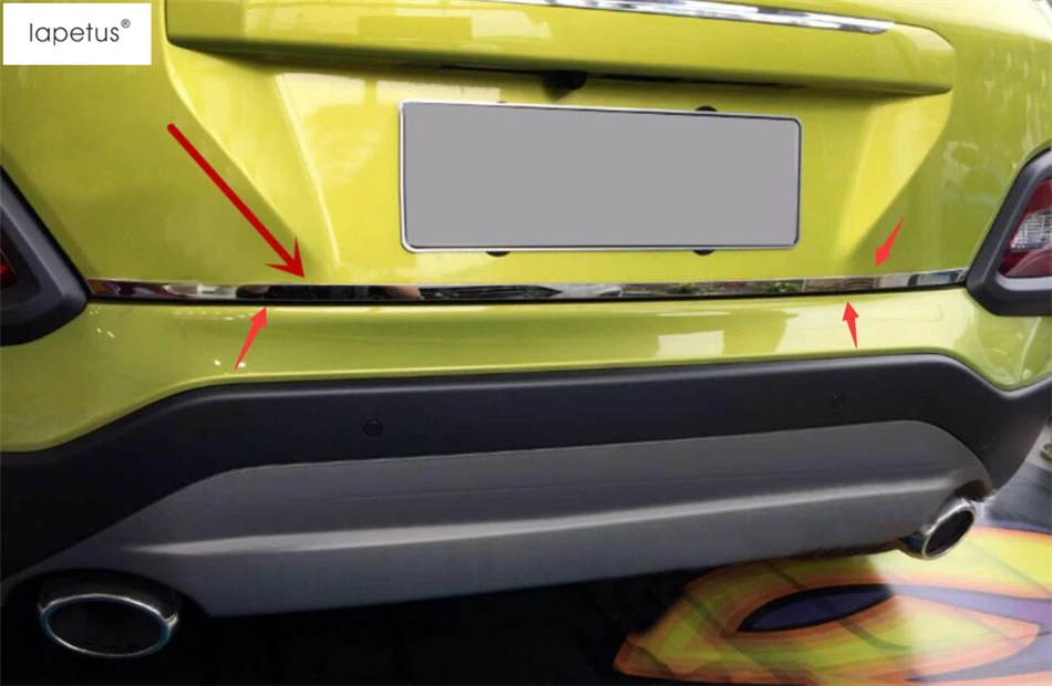 Lapetus аксессуары для hyundai Kona задняя крышка крышки багажника задняя дверь люк задняя дверь литая ручка загрузки отделка полосы