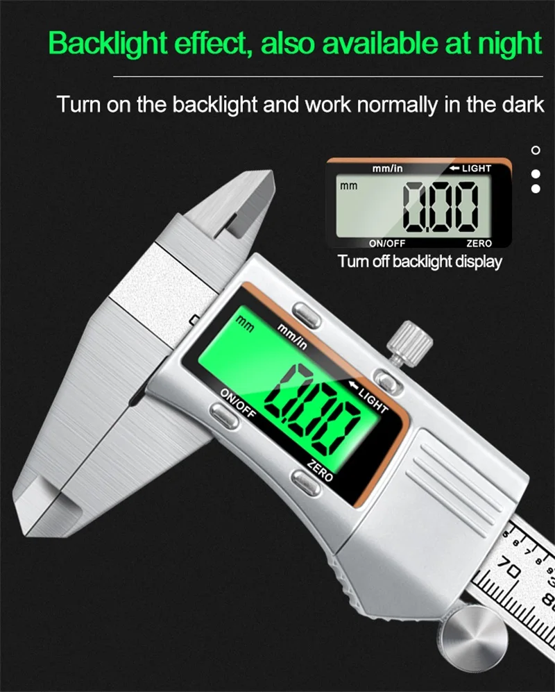 

0-150 Mm Digital Electronics Caliper With Stainless Steel Metal Shel Measuring High Precision Industrial Grade Speciality Tools