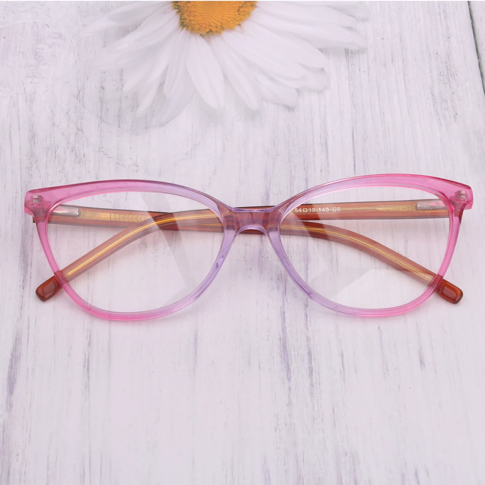 Оптовая продажа Женская оптическая оправа для компьютера голубого цвета