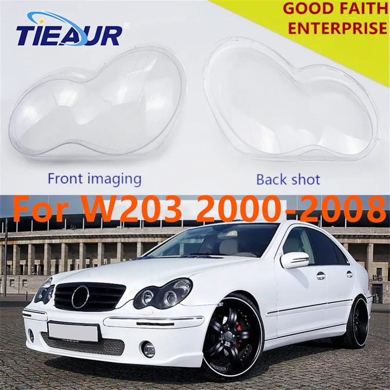

Headlight Transparent Lens Cover for Benz C-Class W203 C180 C200 C230 C260 C280 4Doors Headlamp Shell Lampshade 00-07 Replaced