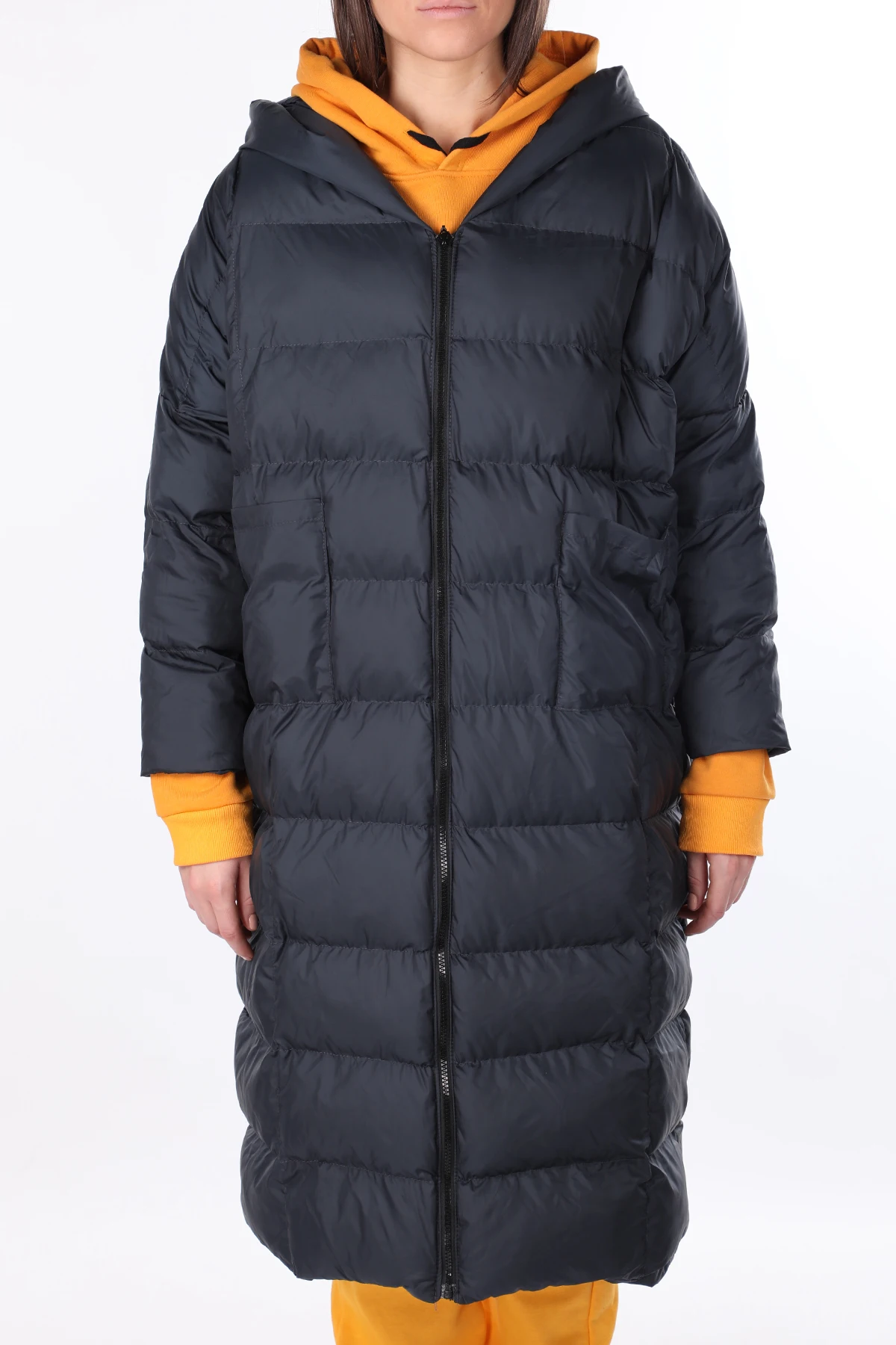 

Long Oversized Womens Down Coat With Hood