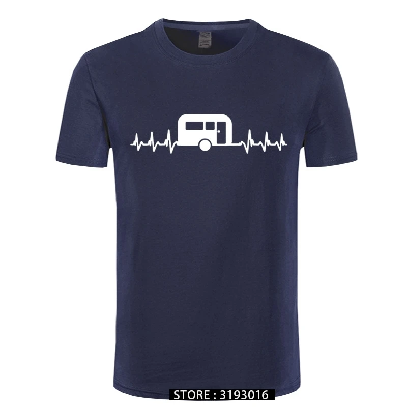 

Its In My HeartBeat Caravanning T Shirt Campinger Caravan T-Shirt FREE UK P&P T-Shirt for Men/Boy Short Sleeve Cool Tees