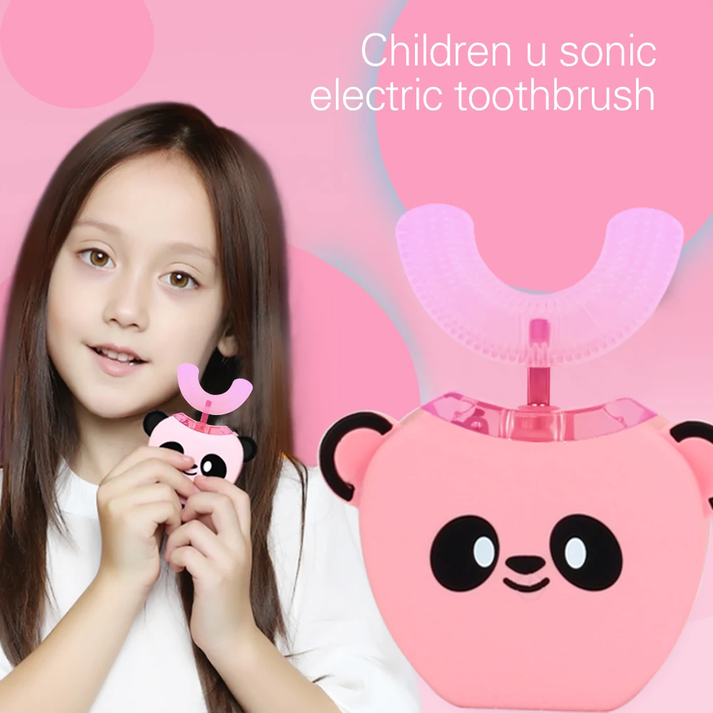 

3-7 Years Old Smart U 360 Automatic Sonic Electric Toothbrush for Kids USB Children Ultrasonic Mouthpiece Toothpaste GH31