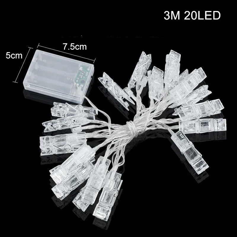 СВЕТОДИОДНАЯ Гирлянда-держатель для фотографий 3 м | Дом и сад