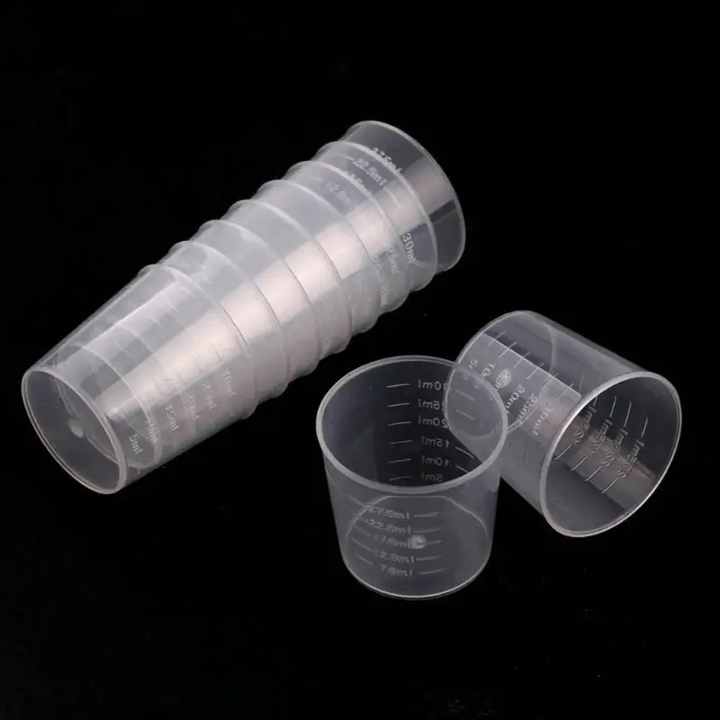 

100Pcs 30ML Epoxy Resin Plastic Measuring Cups Kit Resin Mold Jewelry Making O01 19 Dropship