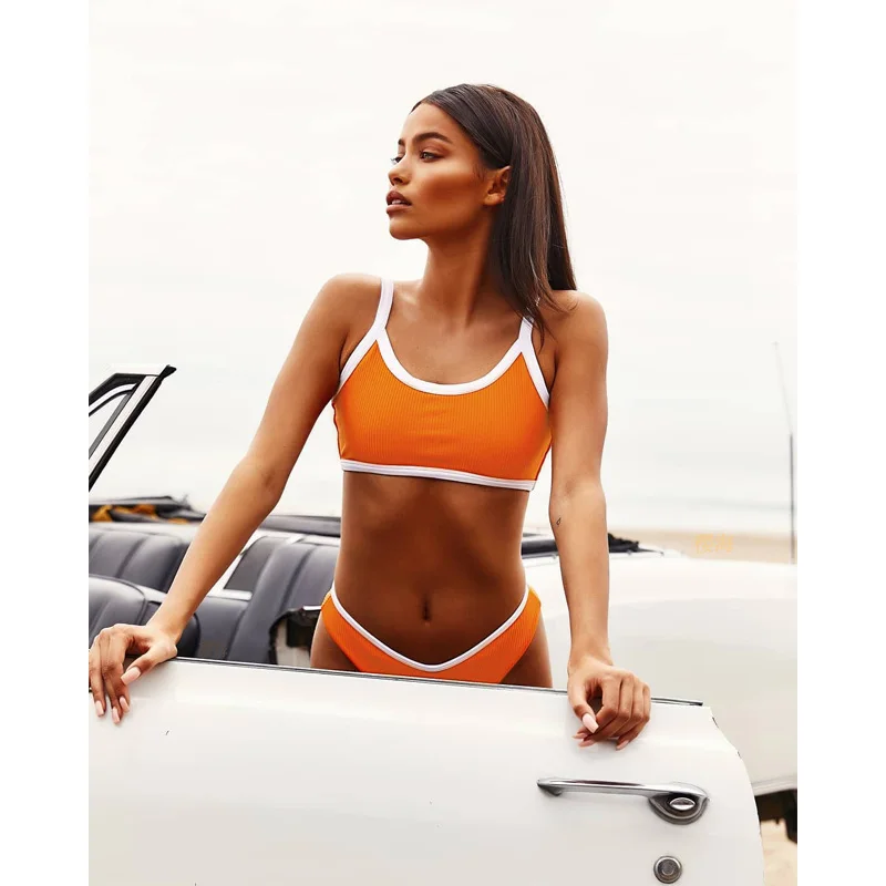 Сексуальный купальник пуш ап 2020 женский укороченный топ купальный костюм с