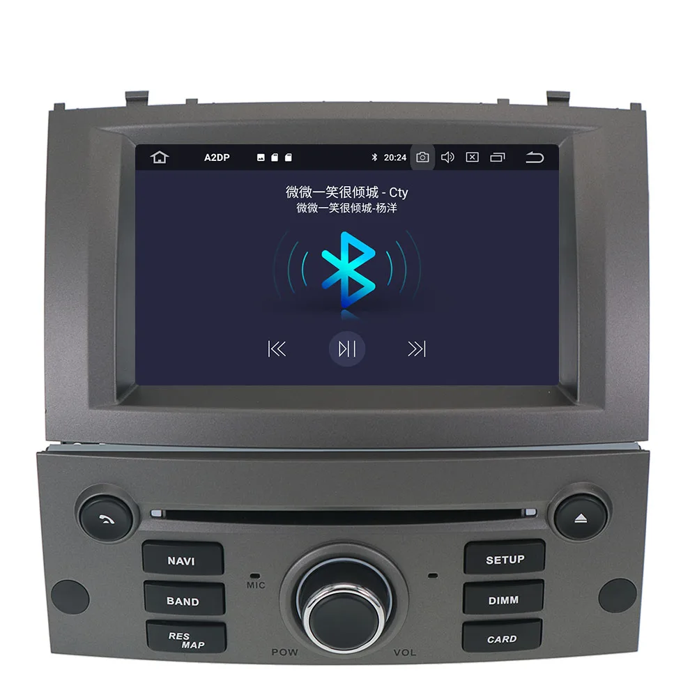 Android 10 0 автомобильный DVD-плеер с радио стерео GPS для Peugeot 407 2004 2005 2006 2007 -2010 навигация