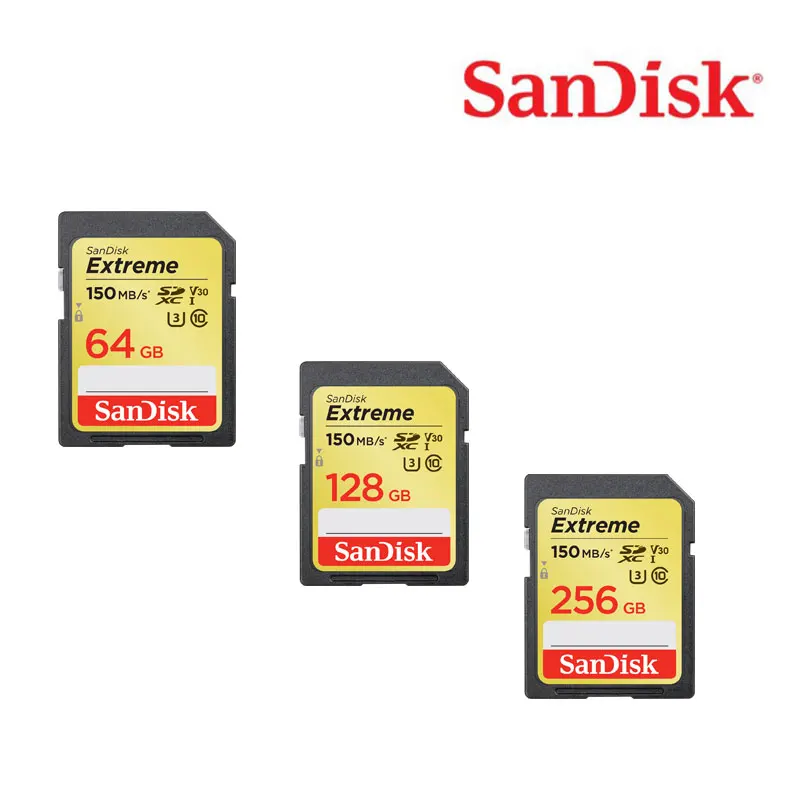 SD карта памяти SanDisk Extreme 64 ГБ U3 C10 V30 4K версия для чтения скорость 150|Карты памяти| |