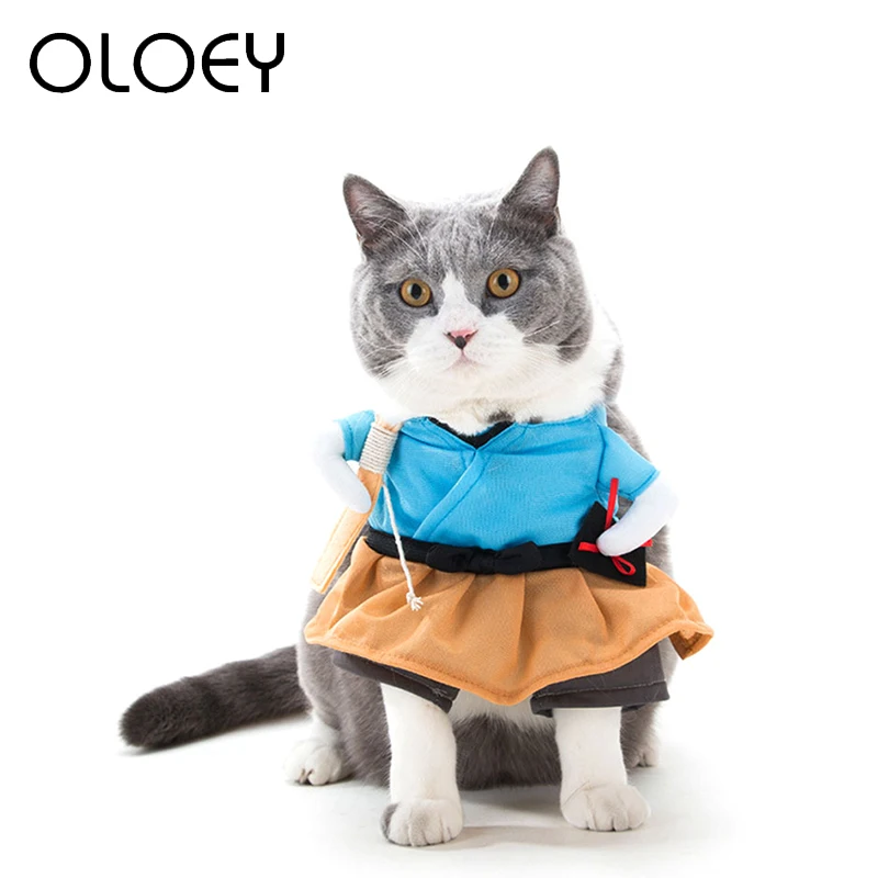 Одежда для домашних животных костюм котов Униформа платье косплей маленькой