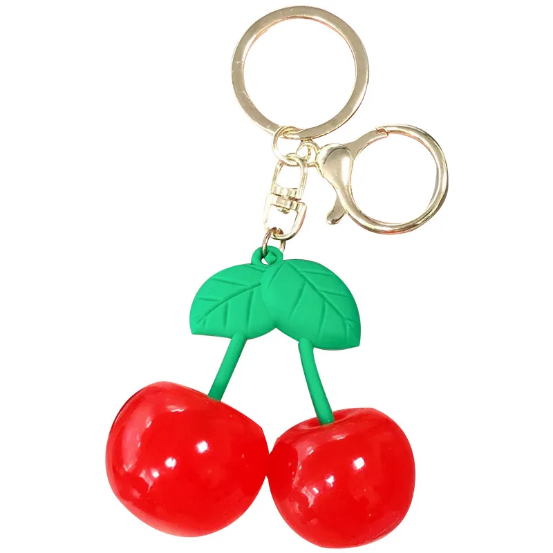 Мультяшный брелок-вишня креативный фрукт милый брелок для ключей девочек