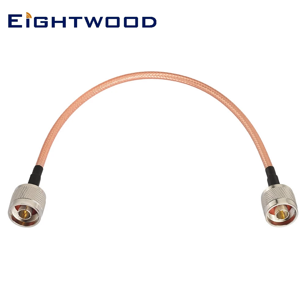 

Eightwood N-Type кабель «штырь-штырь» с низким коэффициентом потери RG400 коаксиальный удлинитель 30 см Перемычка 6 ГГц для антенны Wlan-роутера 4G LTE