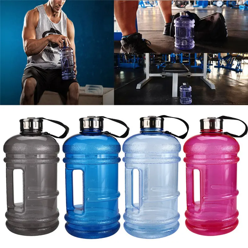 2.2L большой емкости бутылки для воды Спорт на открытом воздухе тренажерный зал