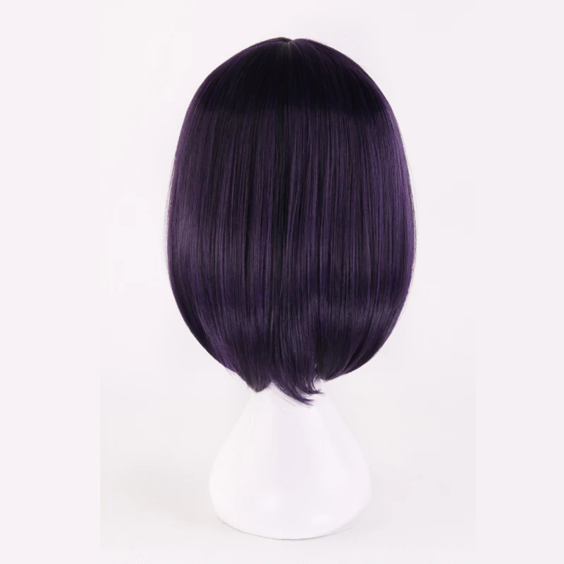 Парик для косплея Сэйлор Мун косплей из аниме Сейлор черные фиолетовые короткие