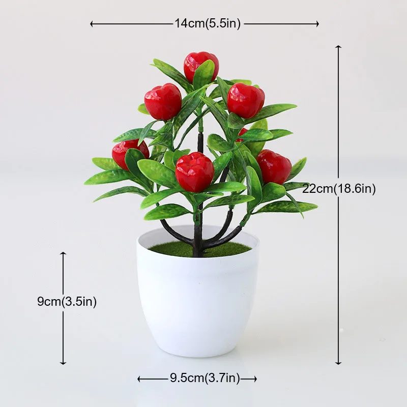 Искусственные фрукты лимон искусственное растение в горшке дерево персик яблоко