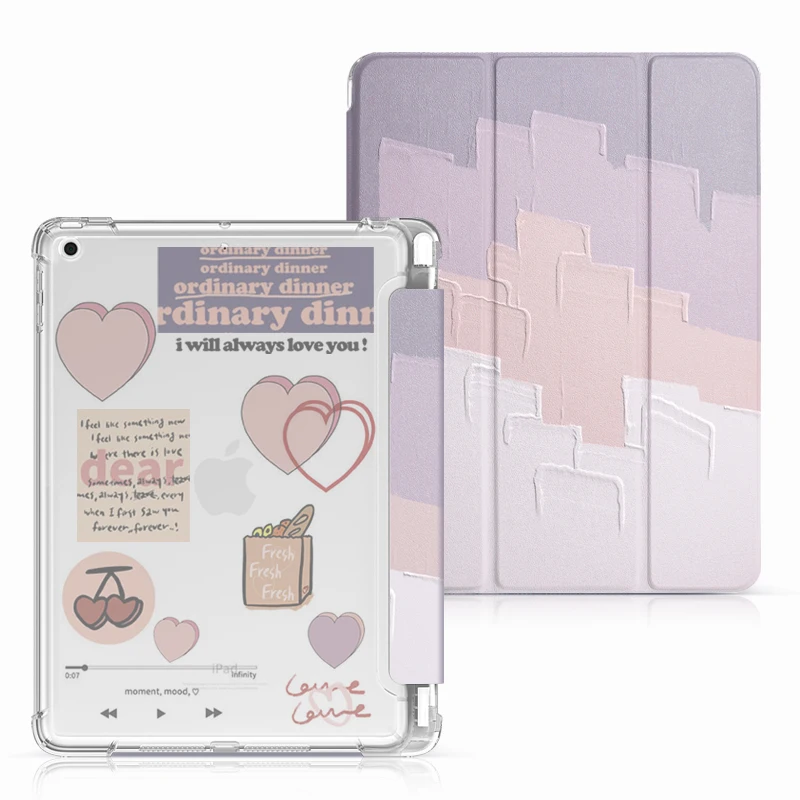 

For iPad Air 4 Case iPad 10.2 8th 7th Generation Capa Cover Stand for iPad Pro 11 9.7 10.5 Mini 5 2021 2018 with Pencil Holder