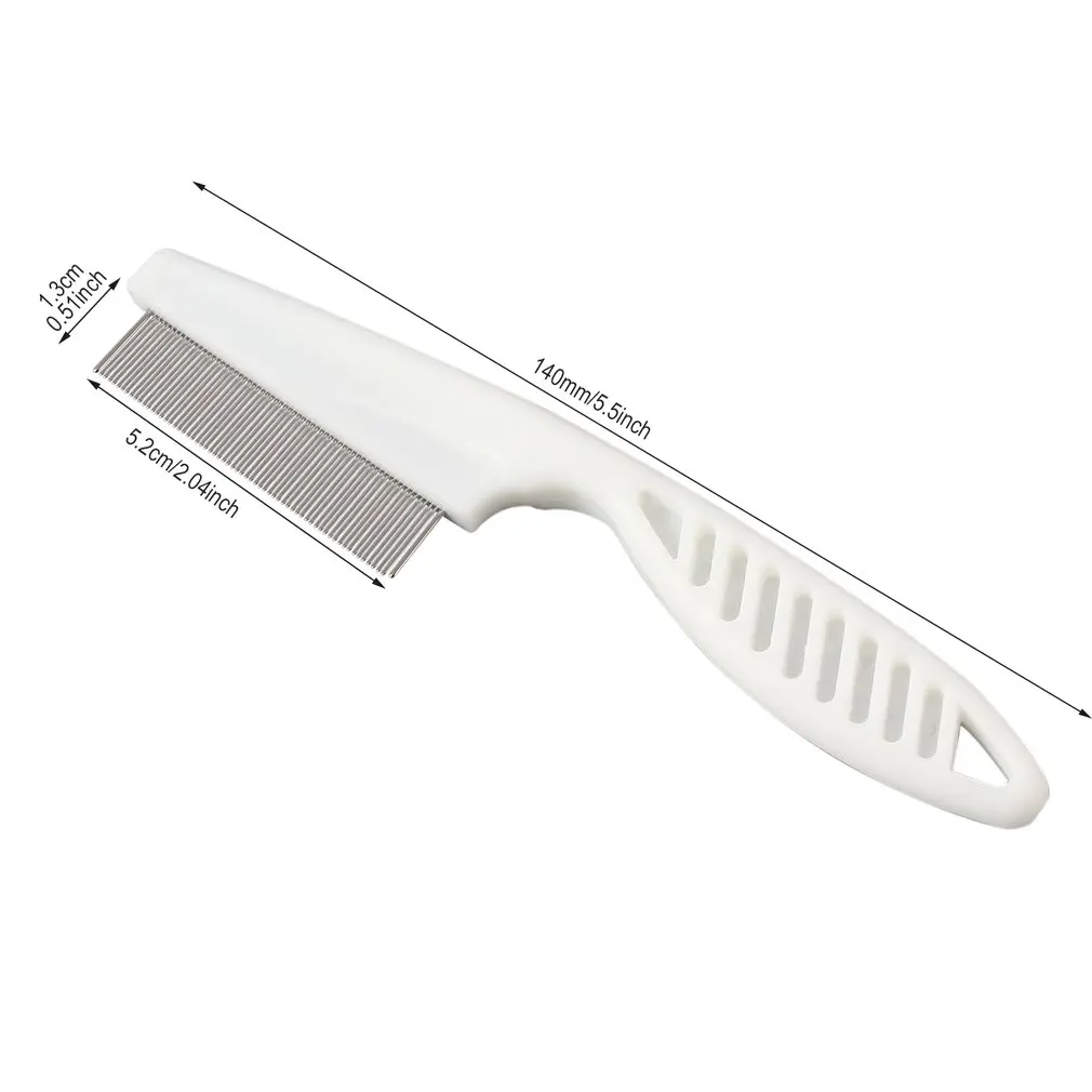 

Pet Dog Hair Flea Comb Stainless Pin Grooming Brush Comb For Cats Dogs Grooming Combs Clean Tools